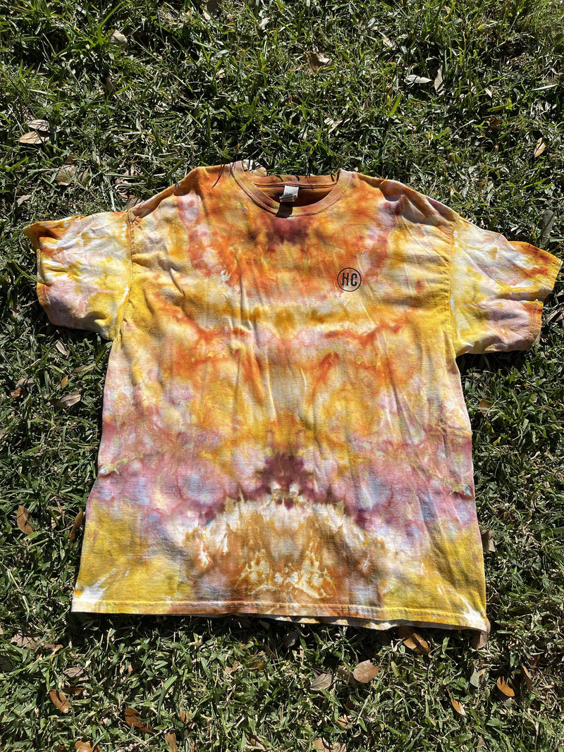 Hand-Dyed Cotton Tie-Dye T-Shirt